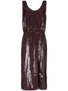 Johanna Ortiz Tarantella Sequinned Backless Dress - Red