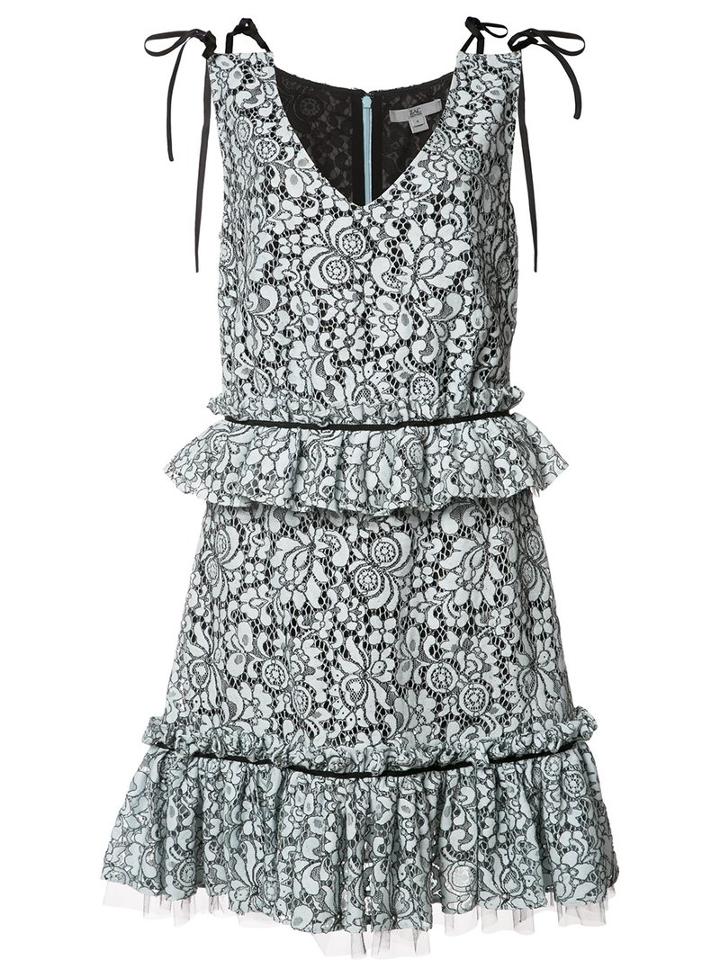 Zac Zac Posen 'brianna' Dress, Size: 4, White, Cotton/nylon/polyester
