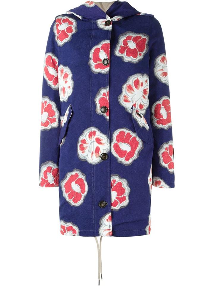 Woolrich Floral Print Coat