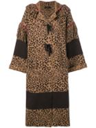 Alanui Leopard Print Coat - Brown