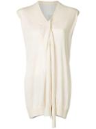 Uma Wang Tie Neck Blouse - Neutrals