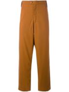 Telfar Loose Fit Trousers, Men's, Size: 32, Brown, Polyester/spandex/elastane