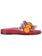Anya Hindmarch Flip Slide Sandals - Red
