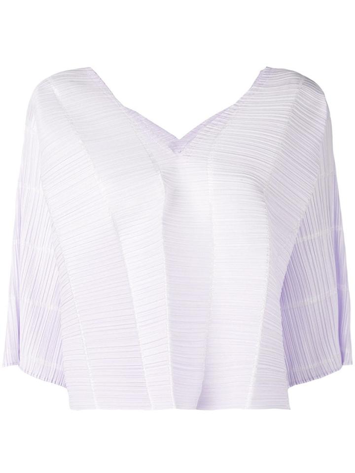 Pleats Please Issey Miyake Pata Pata Top - Purple