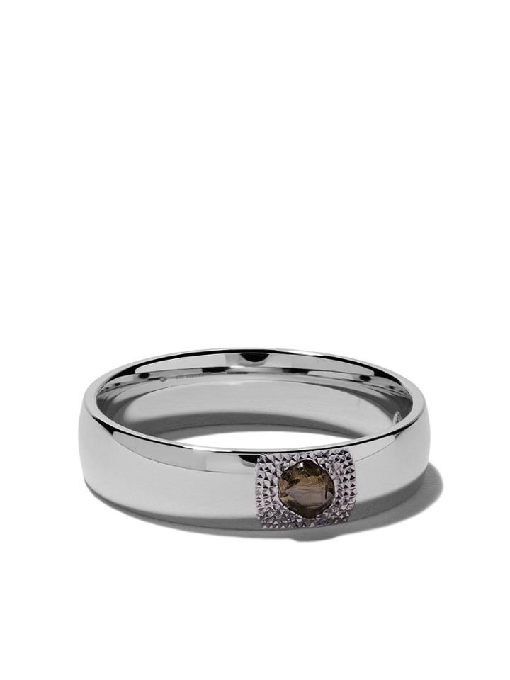 De Beers 18kt White Gold Talisman Diamond 5mm Band