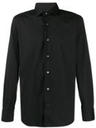 Barba Pointed Collar Shirt - Black