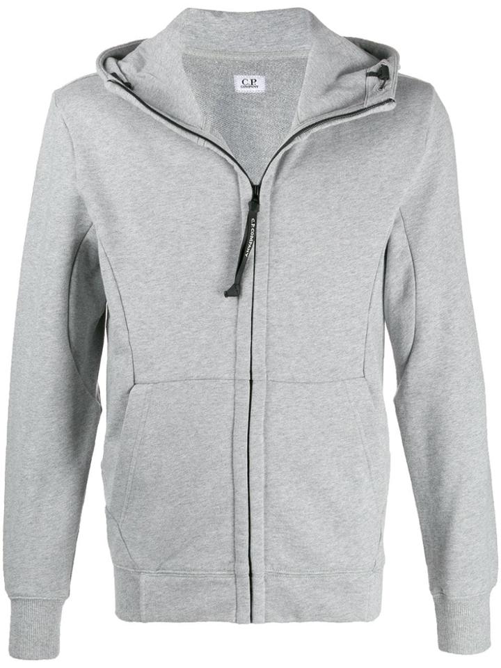 Cp Company Google Zip-up Hooded Jacket - Grey