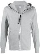 Cp Company Google Zip-up Hooded Jacket - Grey