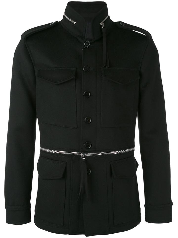 Alexander Mcqueen - Field Jacket - Men - Cotton/viscose/cashmere/virgin Wool - 48, Black, Cotton/viscose/cashmere/virgin Wool