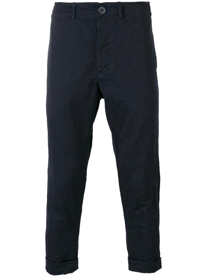 Casey Casey - Shark Trousers - Men - Cotton/linen/flax - M, Blue, Cotton/linen/flax