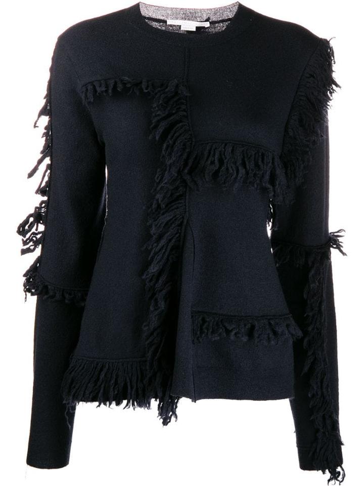 Stella Mccartney Frayed Patchwork Jumper - Blue