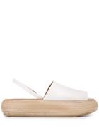 Marsèll Platform Slingback Sandals - White