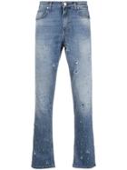 Versace Jeans All-over Distressed Jeans - Blue