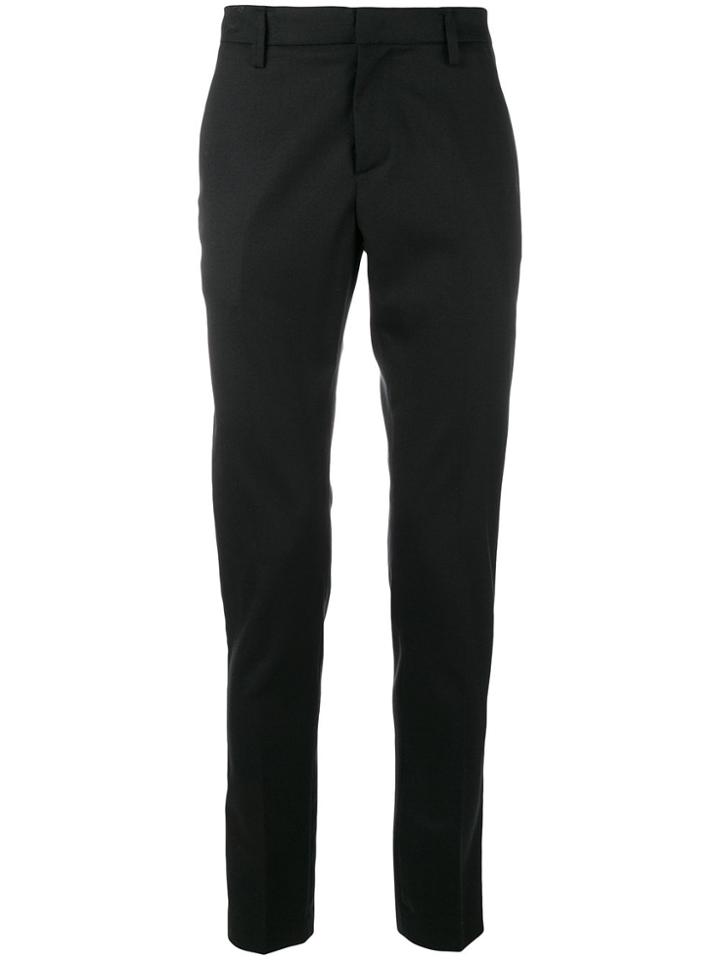 Dondup Slim Fit Tailored Trousers - Black