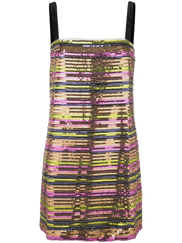 Jovonna Sequins Mini Dress - Neutrals