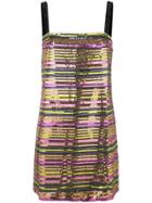 Jovonna Sequins Mini Dress - Neutrals