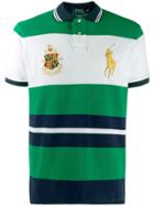 Polo Ralph Lauren Logo Colour-block Polo Shirt - Green