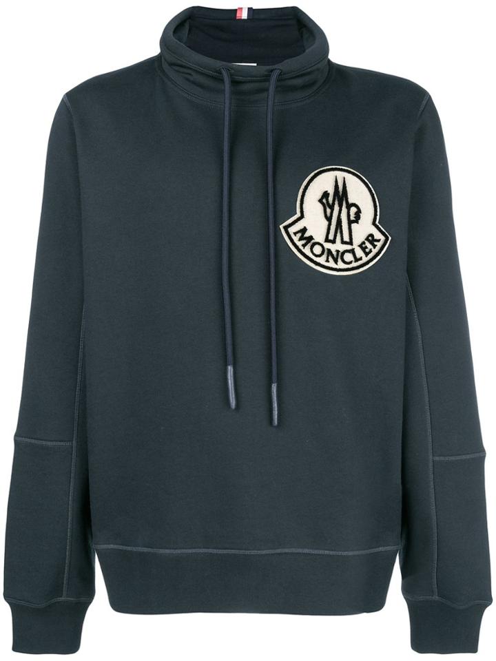 Moncler Funnel Neck Sweatshirt - Blue