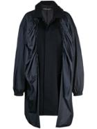 Y/project Covered Midi Coat - Black
