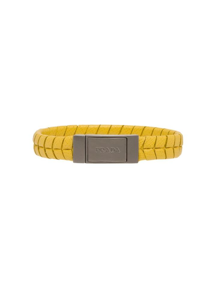 Prada Saffiano Bracelet - Yellow