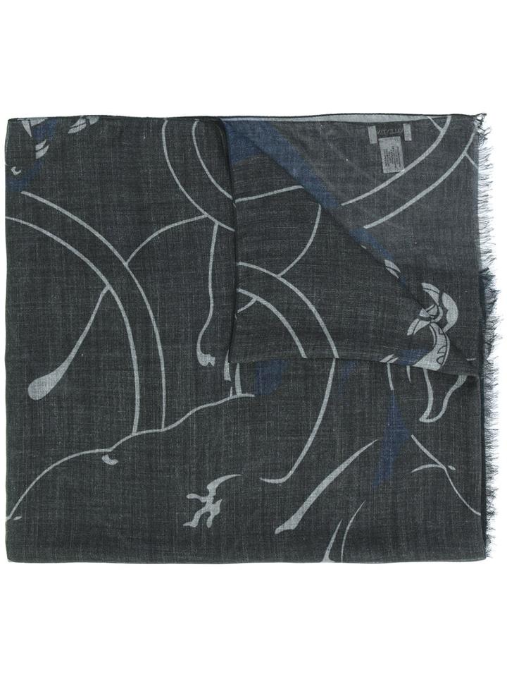 Valentino - Printed Scarf - Men - Silk/modal/cashmere - One Size, Black, Silk/modal/cashmere