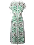 Tory Burch - Floral Print Dress - Women - Silk/polyester - 2, Green, Silk/polyester
