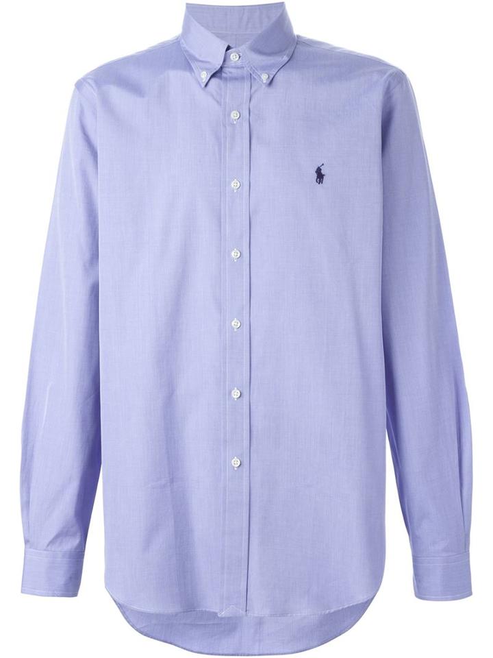 Polo Ralph Lauren Button Down Collar Shirt, Men's, Size: Xl, Blue, Cotton