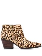 Sam Edelman Leopard Print Ankle Boots - Neutrals