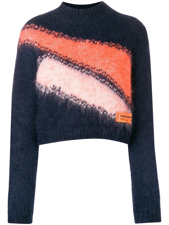 Heron Preston Striped Jumper - Blue