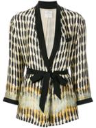 Forte Forte Printed Blazer Jacket - Nude & Neutrals