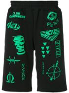 Ktz Printed Logo Shorts - Black