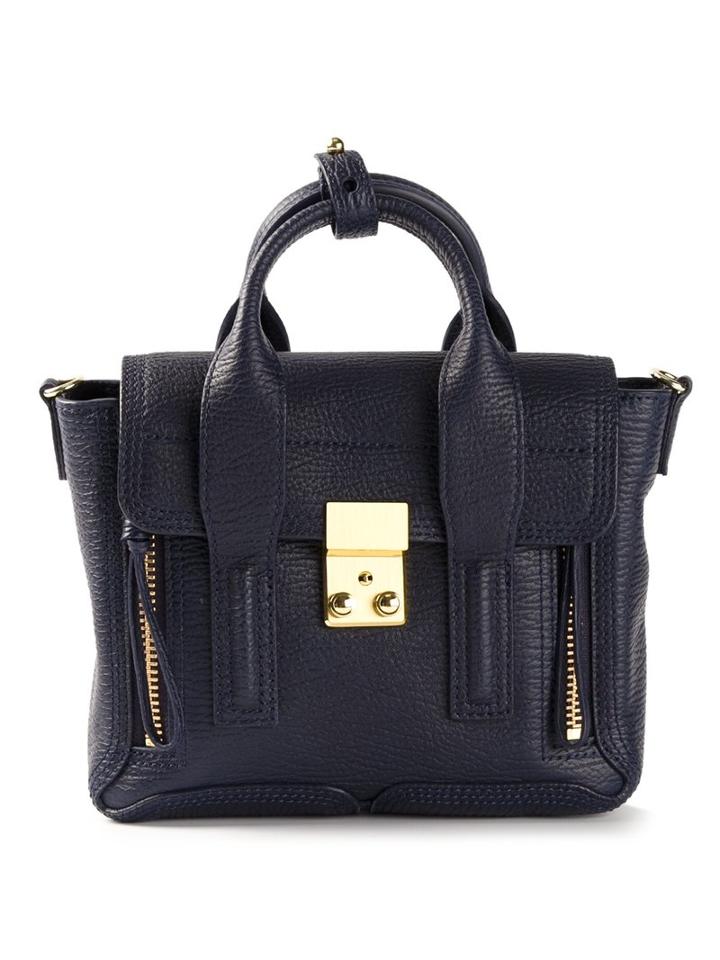 3.1 Phillip Lim - 'pashli' Mini Satchel - Women - Calf Leather - One Size, Blue, Calf Leather