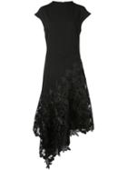 Josie Natori Lace-panelled Dress - Black