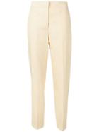 Theory Slim-fit Tailored Trousers - Yellow