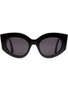 Gucci Eyewear Oversize Cat Eye Acetate Sunglasses - Black