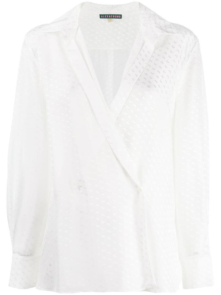 Alexa Chung Paisley Textured Shirt - White