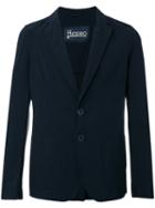 Herno Classic Blazer, Men's, Size: 54, Blue, Polyamide/spandex/elastane