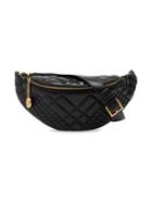 Versace Black Quilted Leather Bumbag
