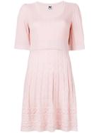 M Missoni Patterned Knit Dress - Pink & Purple