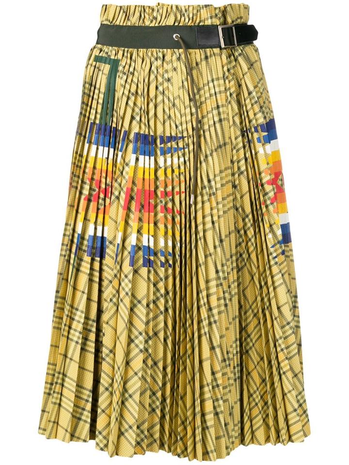 Sacai Printed Skirt - Green