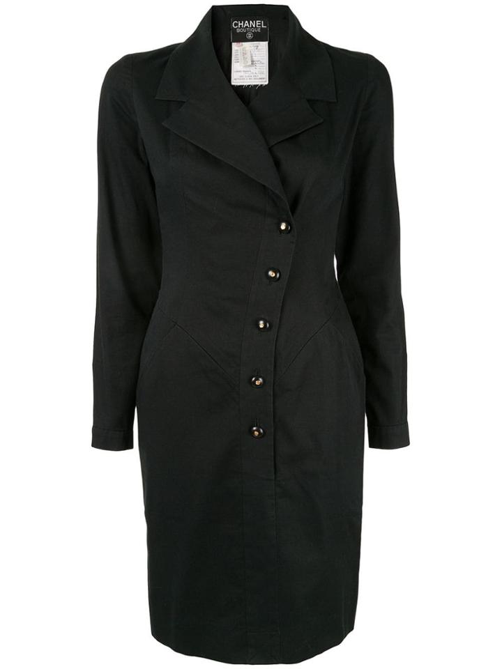 Chanel Pre-owned Chanel Long Sleeve One Piece - Black