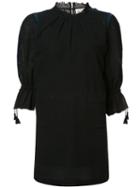 Sea Straps Shift Dress, Women's, Size: 4, Black, Cotton
