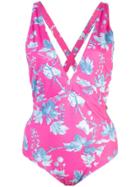 Carolina Herrera Floral Print Swimsuit - Pink