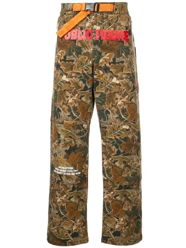 Heron Preston Camouflage Hiking Pants - Green