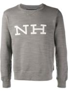 Neighborhood Logo Appliqué Sweatshirt, Men's, Size: Medium, Grey, Cotton