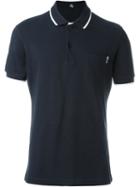 Fay Chest Logo Polo Shirt, Men's, Size: Small, Blue, Cotton/spandex/elastane