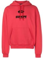 Balenciaga Europe Hoodie - Red