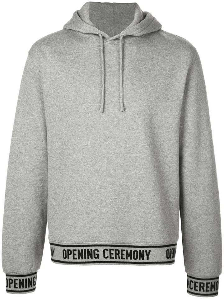Opening Ceremony Elastic Logo Hoodie - Grey