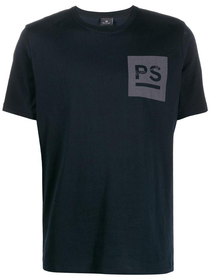 Ps Paul Smith Ps Square Print T-shirt - Blue