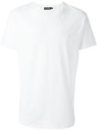 Dolce & Gabbana Round Neck T-shirt, Men's, Size: 44, White, Cotton